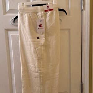 Champion WoMen's Off-White Wide Leg Joggers